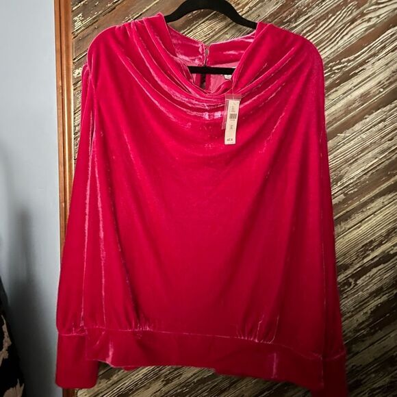 BYFL-life magenta velvet pullover NWT - Picture 5 of 7